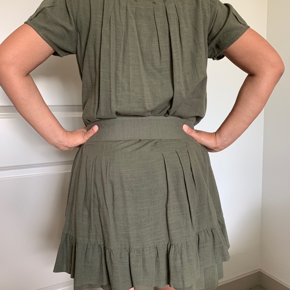 Green Kaki Summer Dress  Comptoir des Cotonniers - Picture 6 of 6